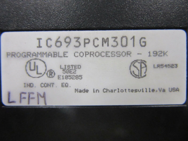 GE Fanuc Programmable Coprocessor - 192K IC693PCM301G