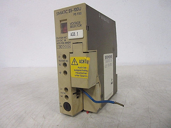 Siemens Simatic S5-100U 6ES5 930-8MD11 -used-