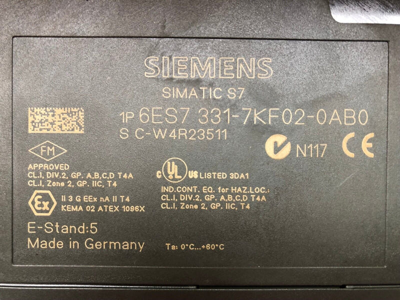 Siemens SIMATIC S7 6ES7 331-7KF02-0AB0 E-Stand:5  -used-