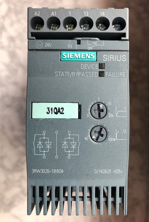 Siemens 3RW3026-1BB04 Sanftstarter E-Stand: 05  -gebraucht, used-