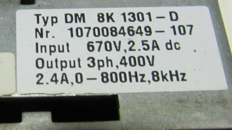Bosch DM 8K 1301-D | Output : 400V