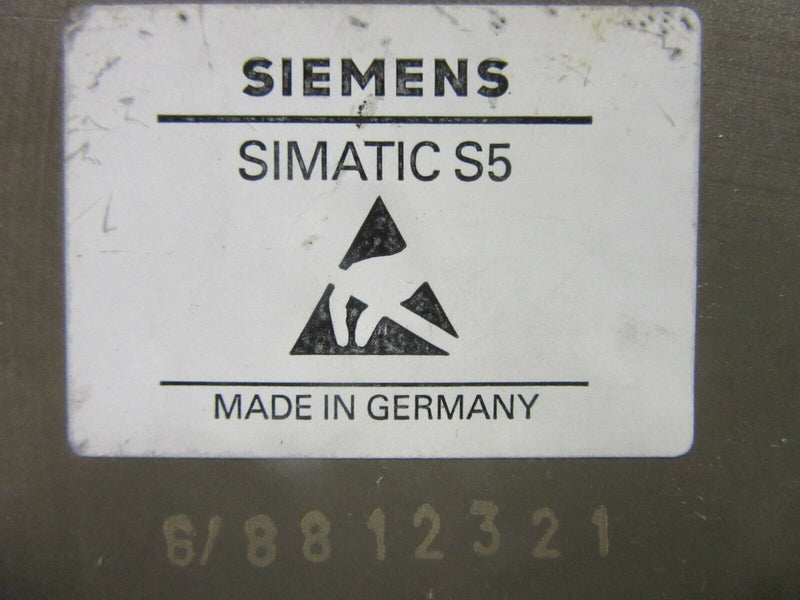 Siemens Simatic S5-100U CPU102 6ES5 102-8MA02 6ES5102-8MA02