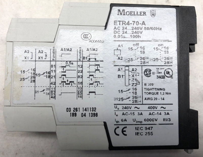 Moeller ETR4-70-A Elektronisches Zeitrelais