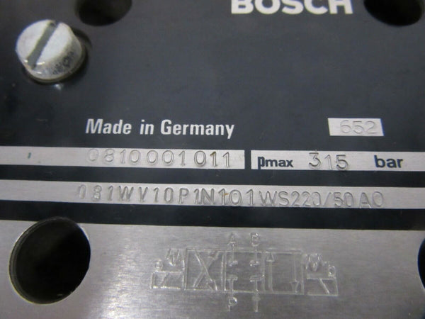 Bosch 081WV10P1N101WS220/50AO Hydraulikventil pmax 315 bar