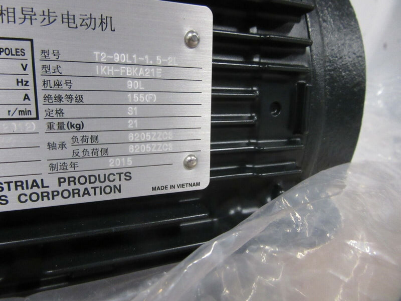 Toshiba Premium Gold Motor 3 Phase Induction Motor Type IKH-FBKA21E 1.5kW