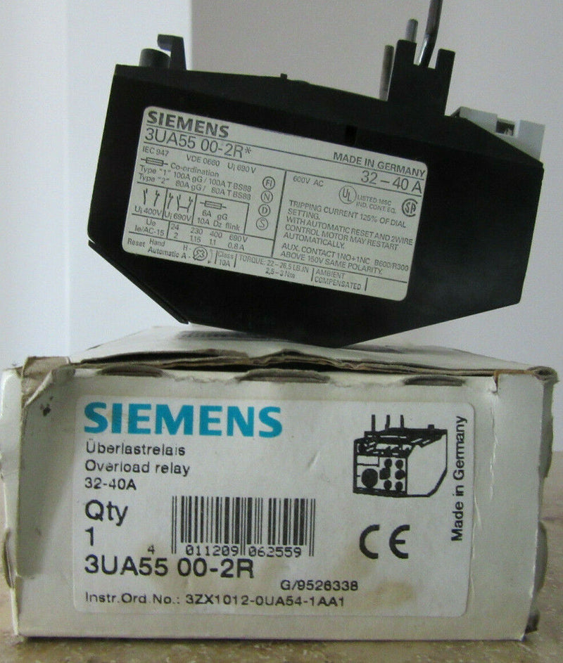 Siemens Ueberlastrelais 3UA5500-2R 32-40A