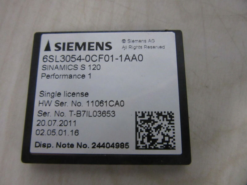 Siemens Sinamics 6SL3040-0MA00-0AA1 Version G + CF Card 6SL3054-0CF01-1AA0