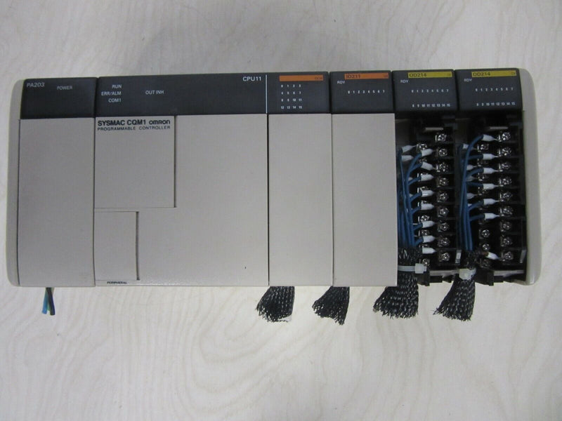 Omron SYSMAC CQM1  CPU11 Programmable Controller PA203 OCH ID211 OD214