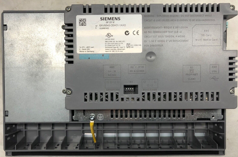 Siemens Panel OP277 6AV6643-0AB01-1AX0