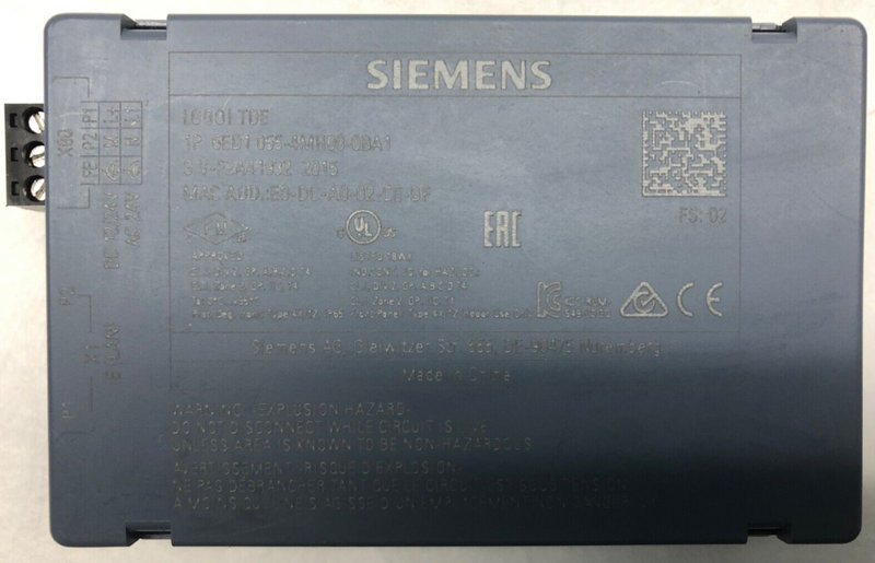 Siemens Logo! TDE Panel 6ED1 055-4MH00-0BA1