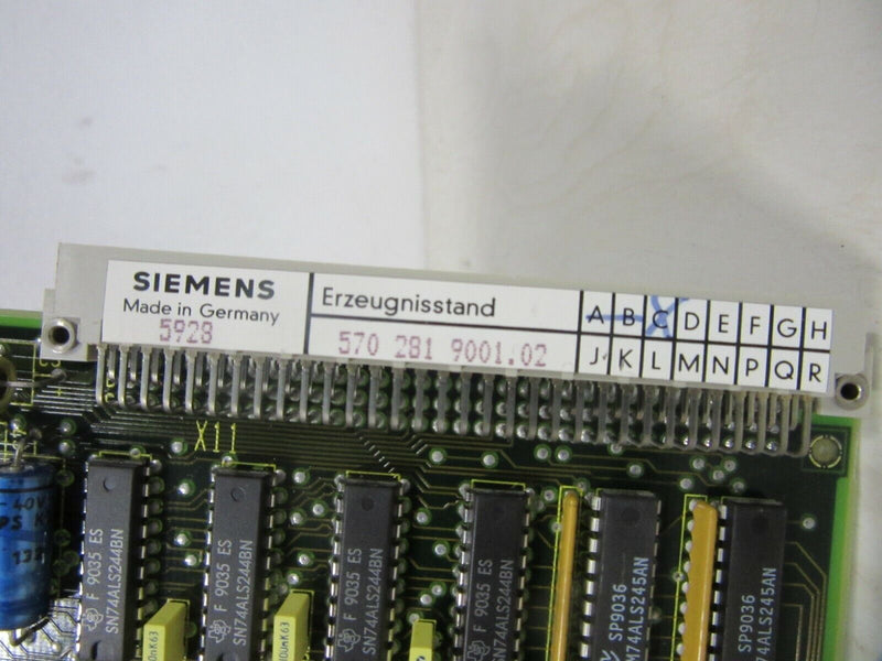 Siemens 6FX1128-1BA00 Erzeugnisstand C Speicherbaugruppe Memory Board
