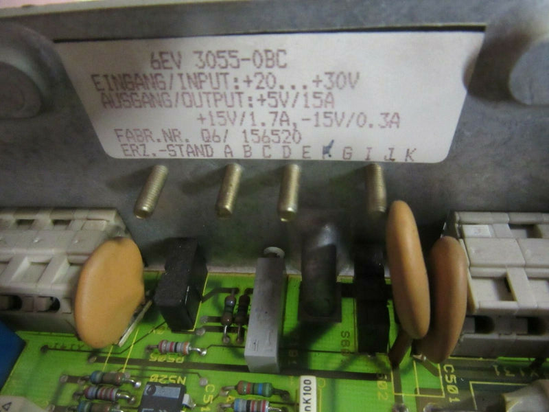 Siemens 6EV 3055-0BC 6EV3055-0BC Power Supply Erz.-Stand: F