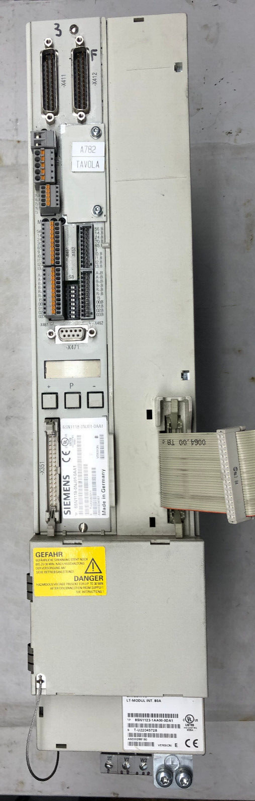 Siemens 6SN1118-0NJ01-0AA1 Version B SIMODRIVE Steuergerät m. Simodrive LT-Modul