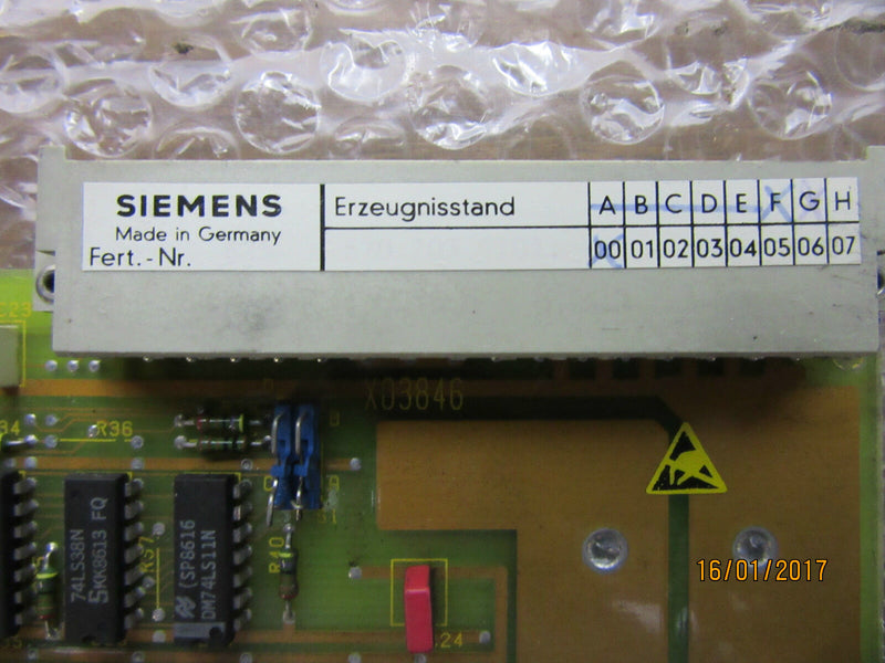 Siemens 6FX1120-3BA01 / Sinumerik 3 PLC-PLC Kopplung E-Stand: G -used-