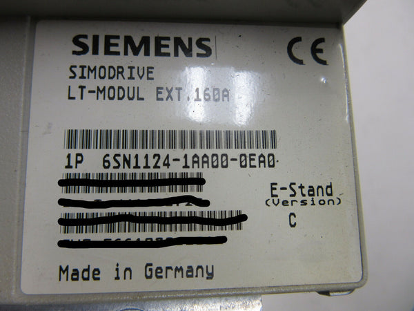 Siemens SIMODRIVE LT-Modul EXT. 160A 6SN1124-1AA00-0EA0 E-Stand C