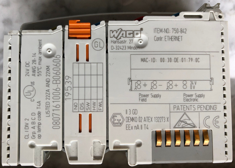 WAGO - Ethernet Controller   750-842