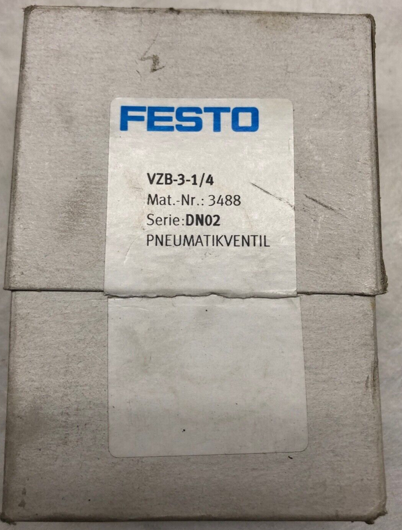 FESTO VZB-3-1/4 Mat.-Nr. 3488 Pneumatikventil
