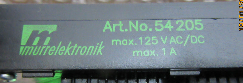 Murr Elektronik Art. No. 54 205 max. 125 VAC/DC -used-