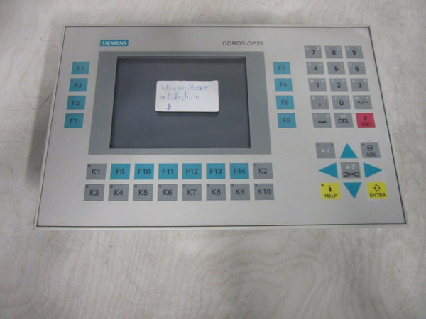 Siemens 6AV3525-1EA01-0AX0 Operator Panel Coros OP25 - mit Beschädigung -