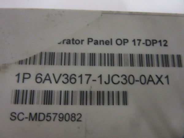 Siemens Operator Panel OP 17-DP12 6AV3617-1JC30-0AX1