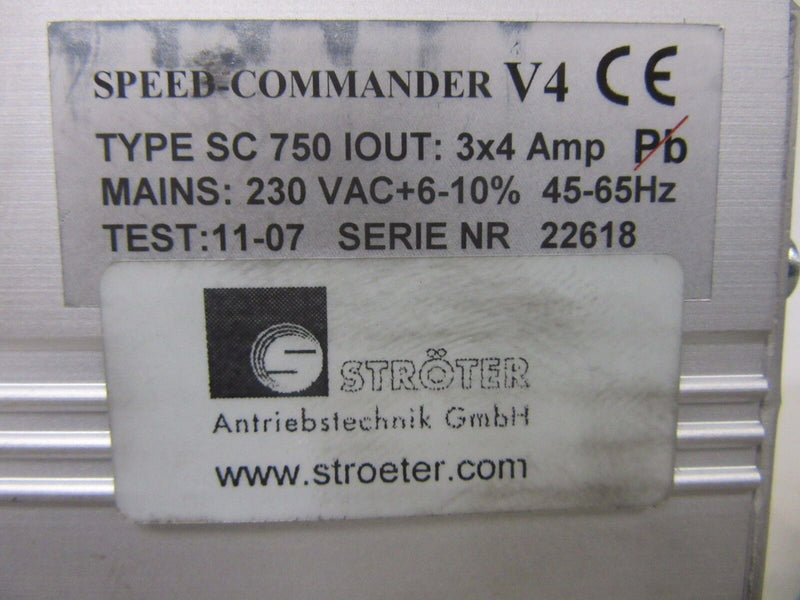 Speed - Commander SC750  Iout 3x4A +Filter HFE 112-230/4 -used-