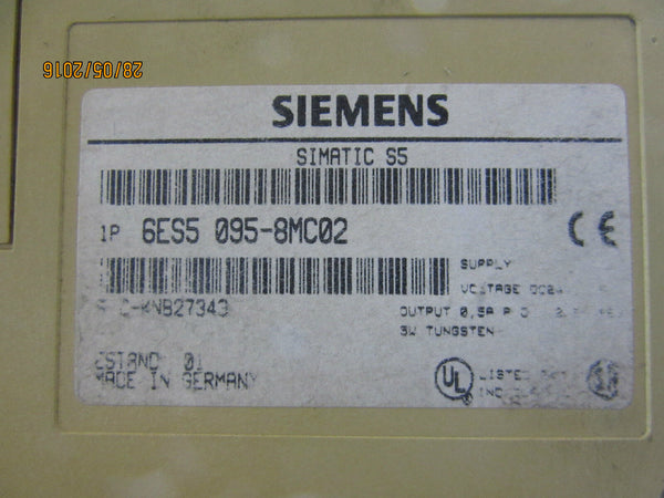 Siemens Simatic S5-95U | 6ES5 095-8MC02 | E-Stand: 01(?) | used