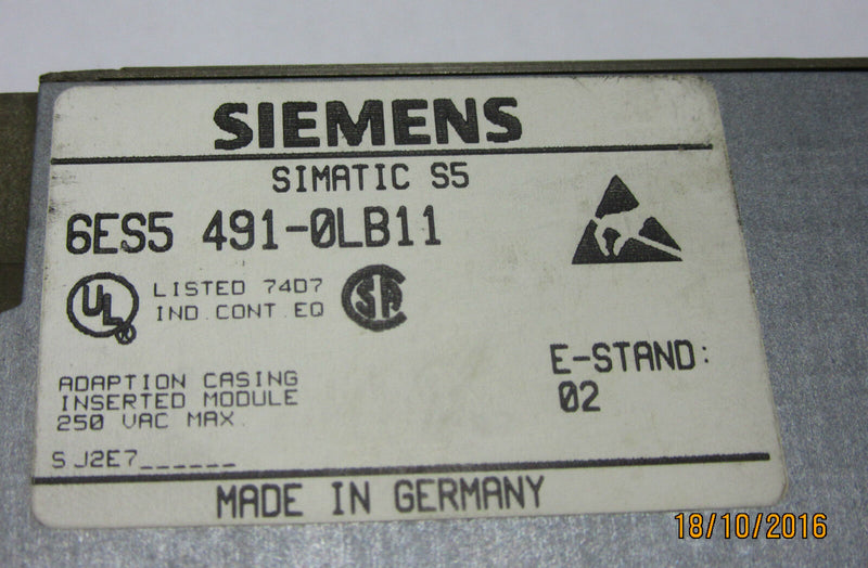 SIEMENS SIMATIC S5 6ES5 491-0LB11 -used-