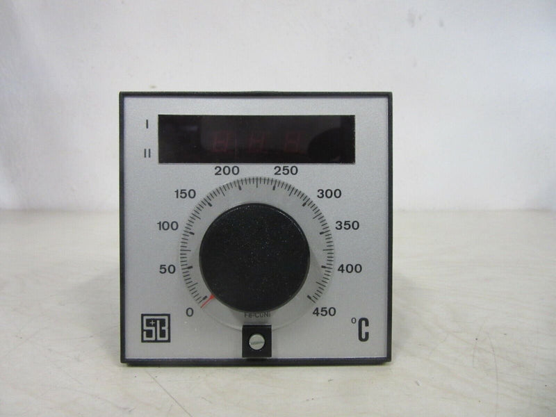 S+B Temperaturregler Type TQD 120 A 0-450 Grad Geber Fe-CuNi unused