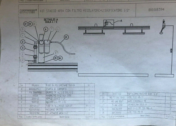 Sicomat Lufteinlass Filter- und Reguliereinheit 1/2"  800.018.594