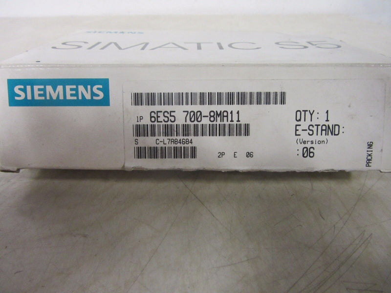 Siemens Simatic S5 6ES5 700-8MA11  -unused-