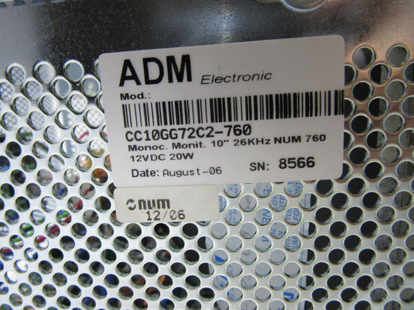 ADM Electronic CC10GG72C2-760 NUM | 10" | 12VDC