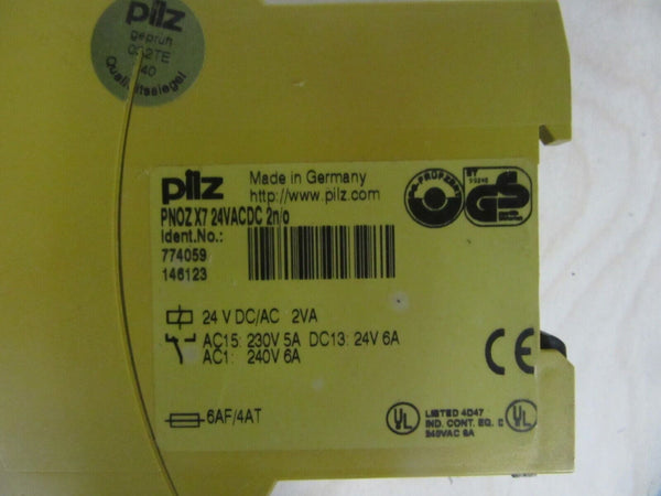 Pilz PNOZ X7 Sicherheitsschaltgerät 24VACDC 2n/0