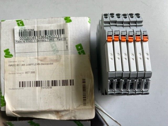 WAGO  ITEM-NO.:  857-368 Relay Module New 6 pieces/St.