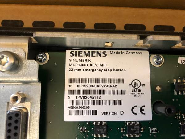 Siemens Sinumerik Maschinenbedienfeld MCP 483C, MPI, 6FC5203-0AF22-0AA2 Ver. D
