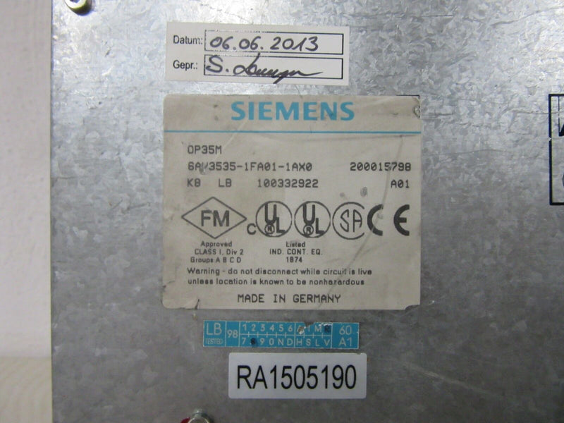 Siemens OP35M 6AV3535-1FA01-1AX0 -used-