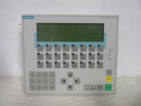 Siemens Simatic Operator Panel OP 17-PP 6AV3 617-1JC00-0AX1 E-Stand: 02