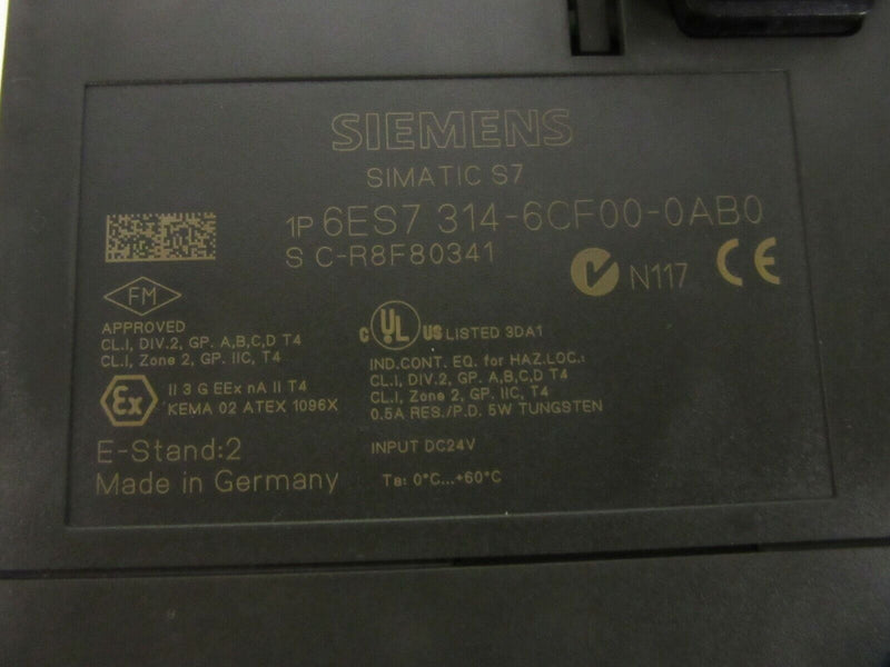 SIEMENS SIMATIC S7 6ES7 314-6CF00-0AB0  E-Stand:2