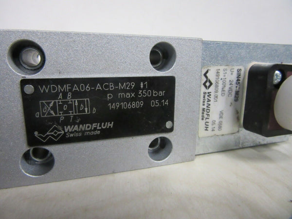 Wandfluh WDMFA06-ACB-M29 p max 350 bar SIN45V-M29