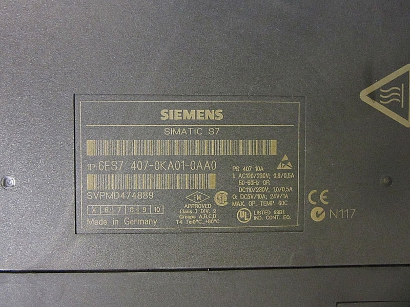 Siemens Simatic S7 6ES7 407-0KA01-0AA0 -used-