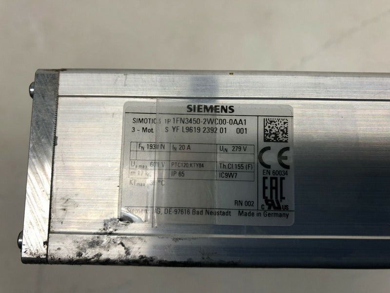 Siemens 1FN3450-2WC00-0AA1 Linearmotor Primärteil mit Präzisionskühler