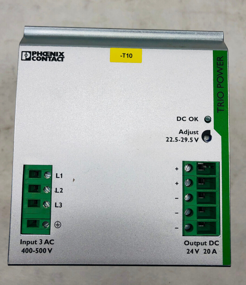 PHOENIX CONTACT TRIO-PS/3AC/24DC/20 Order-No.: 2866394 POWER SUPPLY