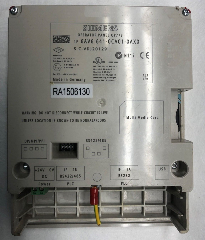 Siemens Simatic Operator Panel OP77B 6AV6 641-0CA01-0AX0  -gebraucht, used-