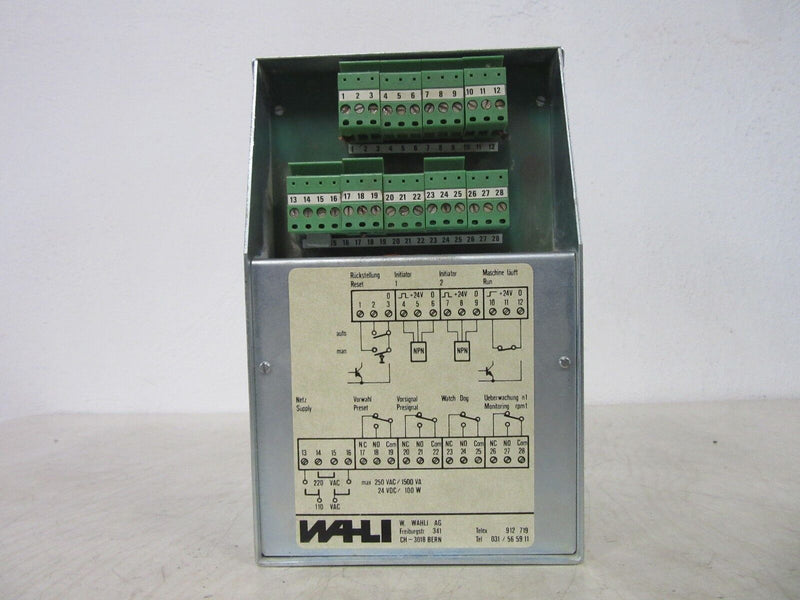 Rieter EZA 1 WAHLI 250 VAC 24 VDC -used-