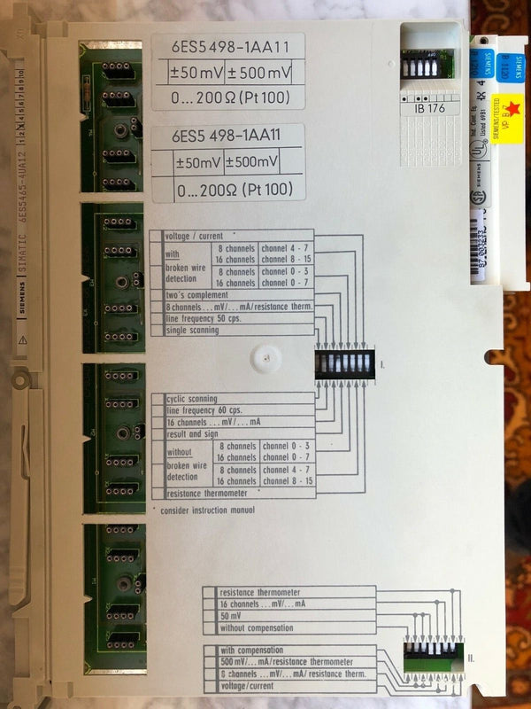 Siemens 6ES5465 4UA12 E-Stand: 03 Analogeingabe