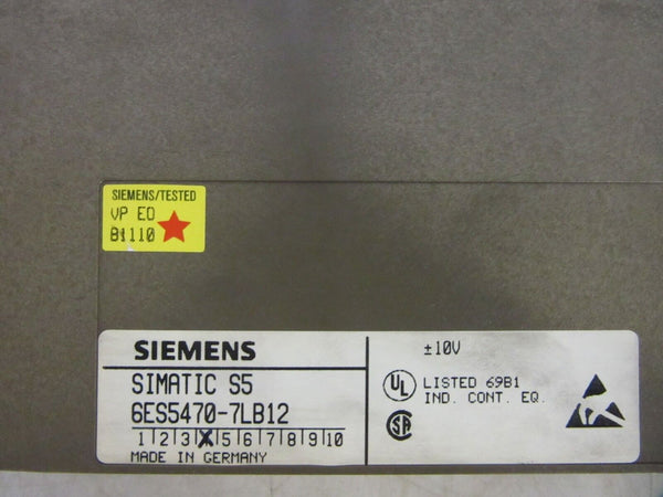 Siemens Simatic S5 6ES5470-7LB12 E-Stand 04 -used-