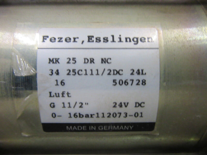 Fezer Esslingen MK 25 DR NC 34 25C111/2DC 24L G 11/2" 0-16bar