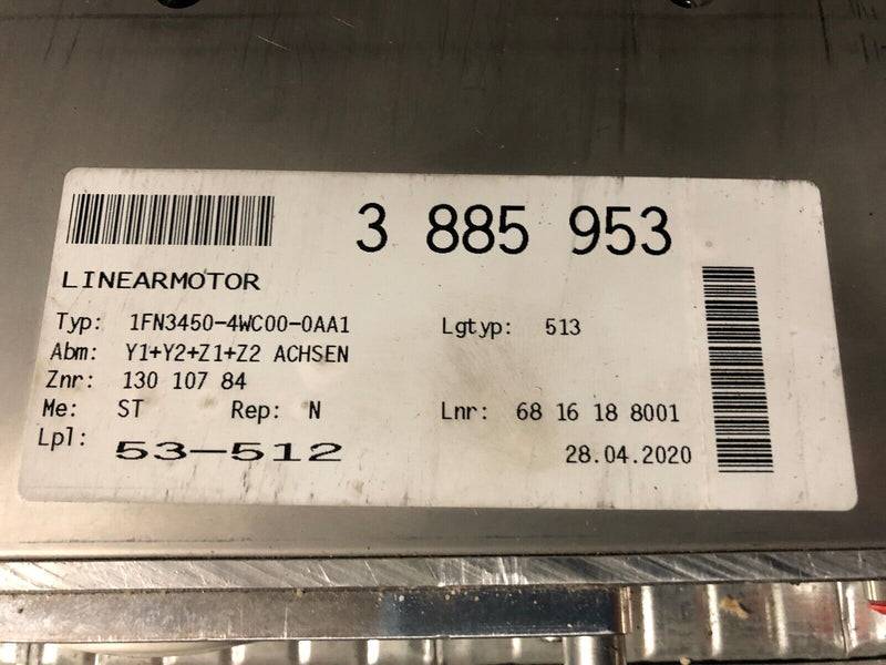 Siemens 1FN3450-4WC00-0AA1 Linearmotor Primärteil