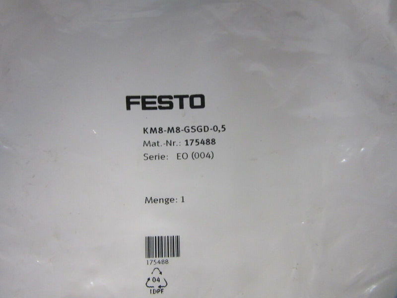 FESTO  KM8-M8-GSGD-0,5 Anschlusskabel (175488)  Serie:E0 (004)