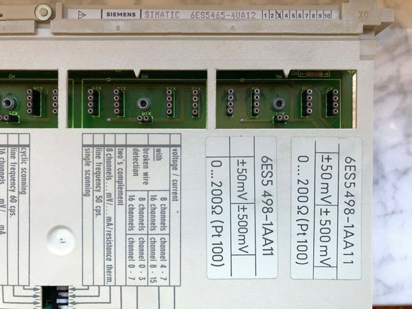 Siemens 6ES5465 4UA12 E-Stand: 03 Analogeingabe