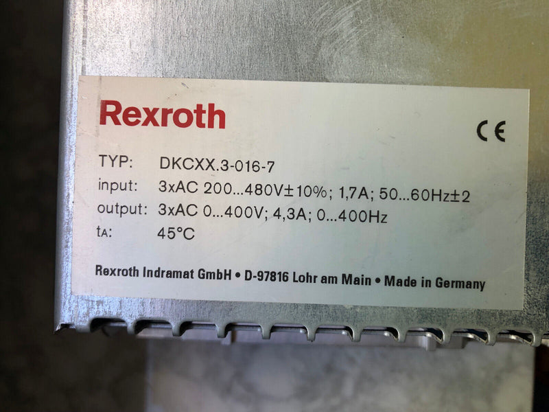 Rexroth Indramat Ecodrive DKCXX.3-016-7  R911292829 - gebraucht, used -